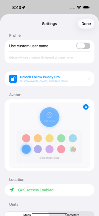 Personalization screen